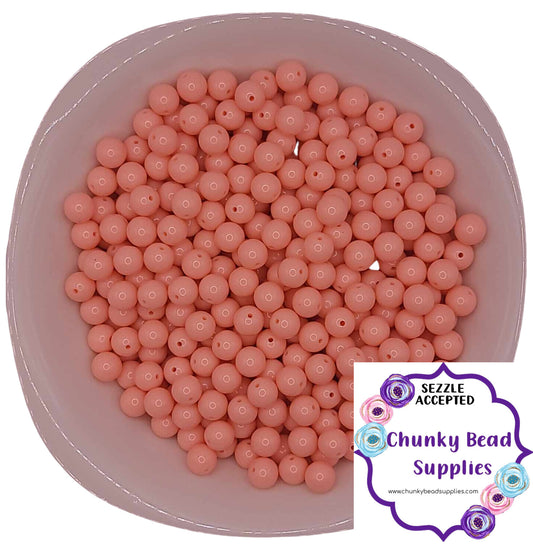 12mm “Salmon” Solid Acrylic Beads, CBS Chunky Bead Supplies, Gumball Beads, Chunky Bubblegum Beads
