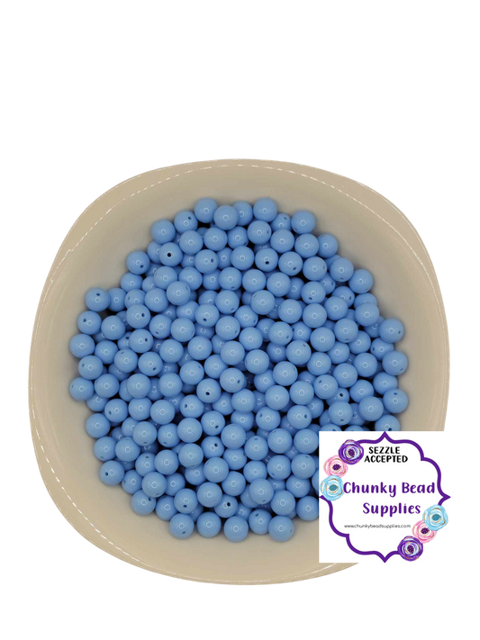12mm “Sky Blue” Solid Acrylic Beads, CBS Chunky Bead Supplies, Gumball Beads, Chunky Bubblegum Beads