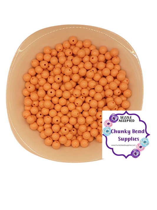 12mm “Peach” Solid Acrylic Beads, CBS Chunky Bead Supplies, Gumball Beads, Chunky Bubblegum Beads