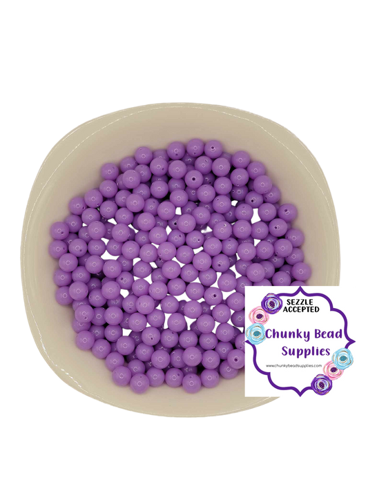 Perles de bubblegum épaisses en gelée « violet » de 12 mm