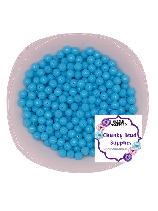 Perles acryliques gelées « bleues » de 12 mm