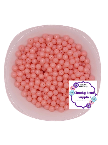 Cuentas acrílicas de gelatina "rosa" de 12 mm