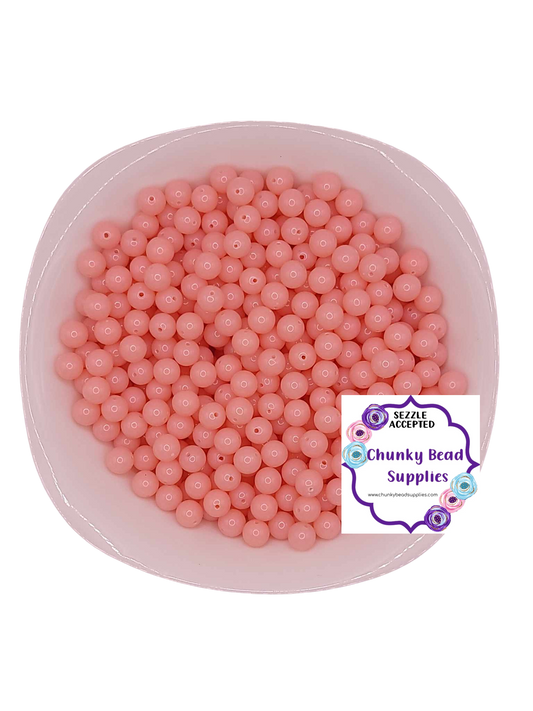 Perles acryliques gelées « roses » de 12 mm