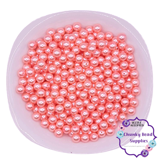 Perlas acrílicas "rosa sandía" de 12 mm
