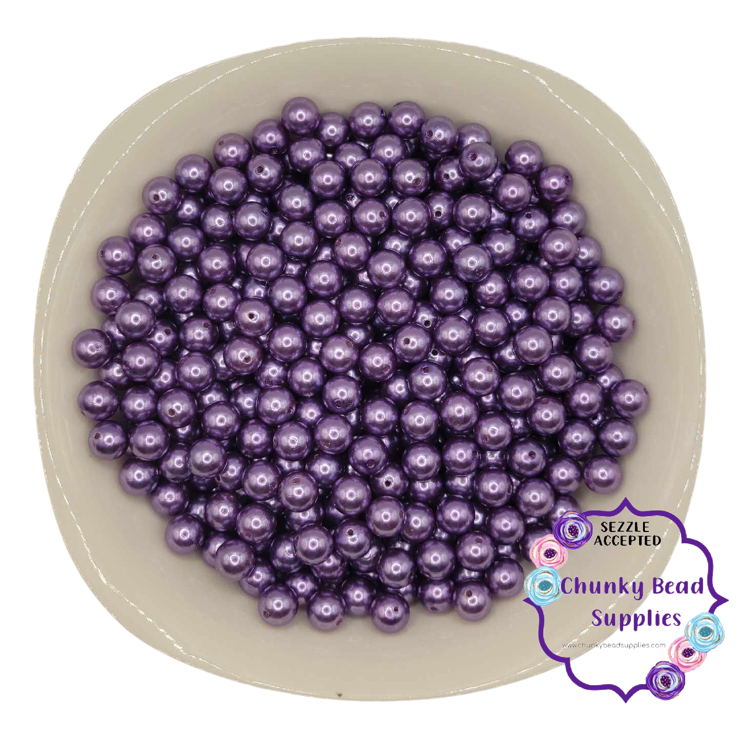 Perles Acryliques « Violettes » 12mm