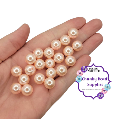 12mm "Baby Pink" Acrylic Pearls