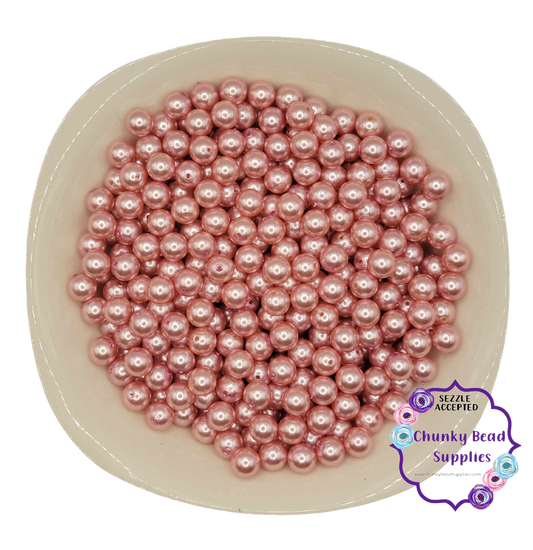 Perlas acrílicas "rosa ballet" de 12 mm