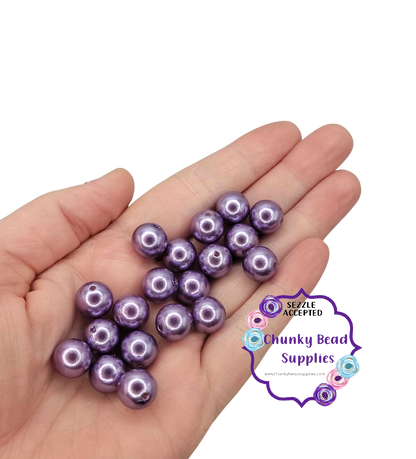 12mm “Purple” Acrylic Pearls