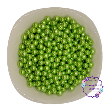 Perles acryliques « Pomme verte » de 12 mm
