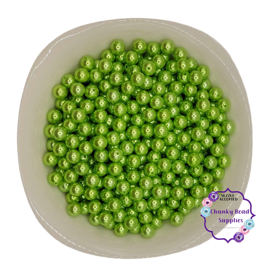Perles acryliques « Pomme verte » de 12 mm