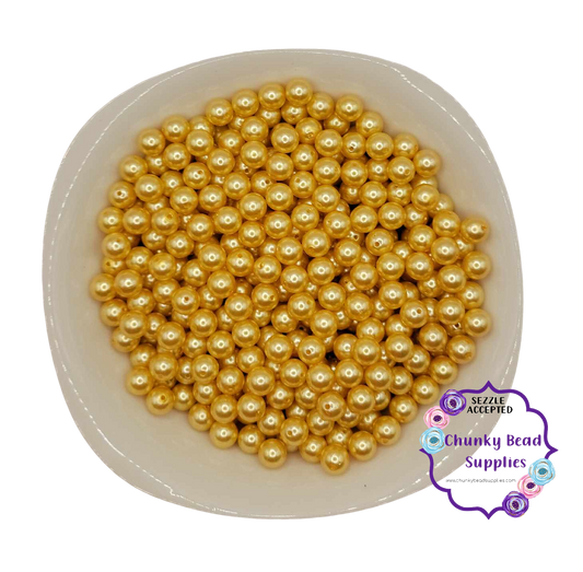12mm "Butterscotch" Acrylic Pearl Beads