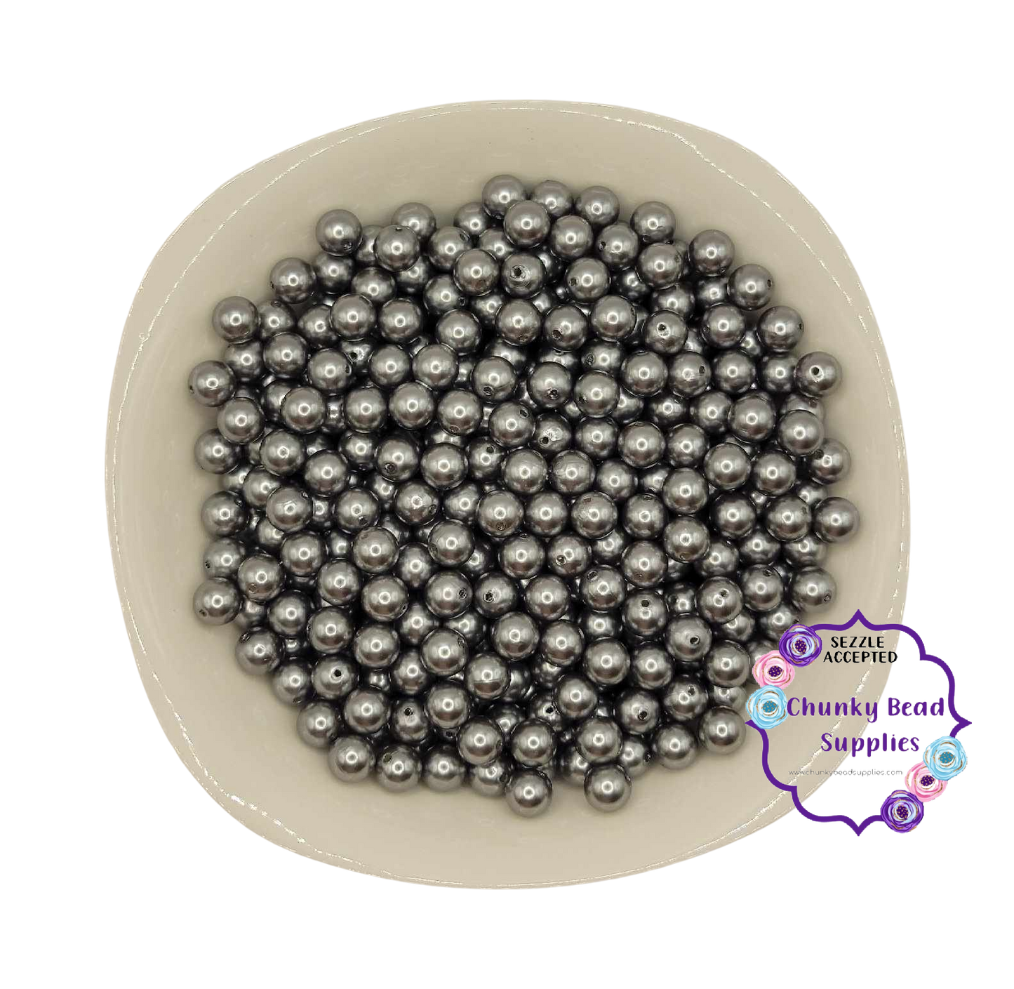 Perles acryliques « Frêne » de 12 mm