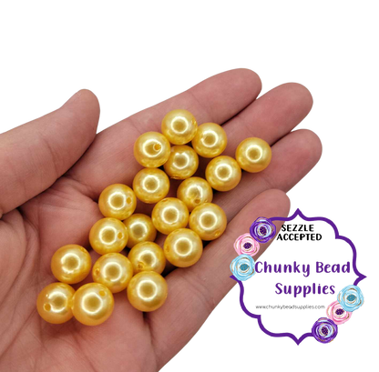 Cuentas de perlas acrílicas "caramelo" de 12 mm