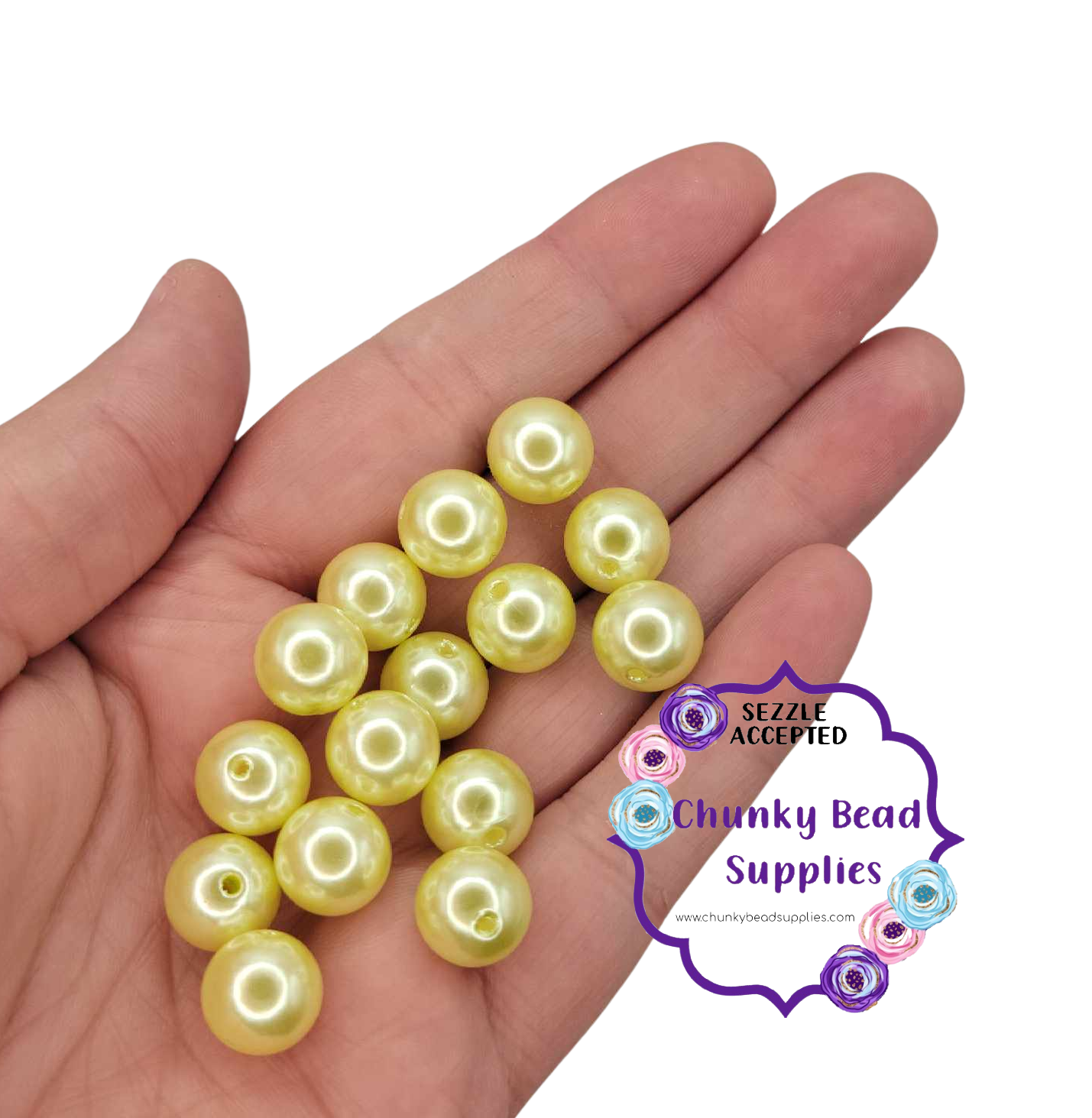 12mm "Laguna" Acrylic Pearls