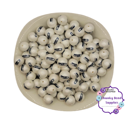 Perles acryliques à gros caractères personnalisées « Seattle » de 20 mm