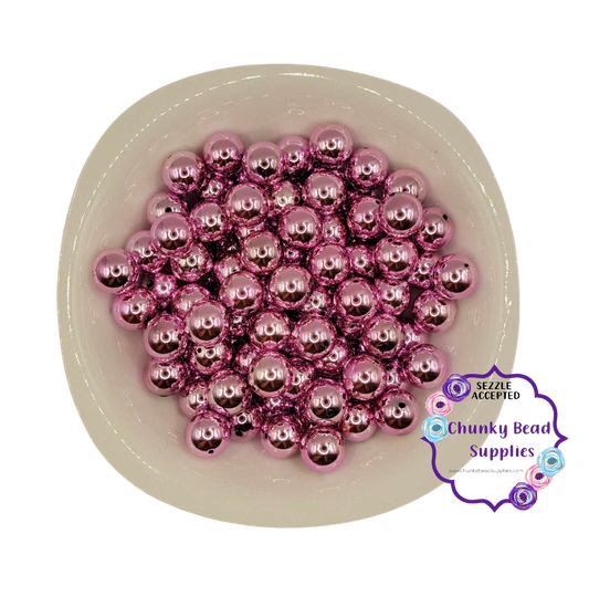 20mm "Pink" UV Pearl Acrylic Beads