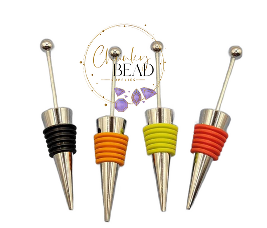 Sale!! Clearout!! Beadable Wine Stoppers