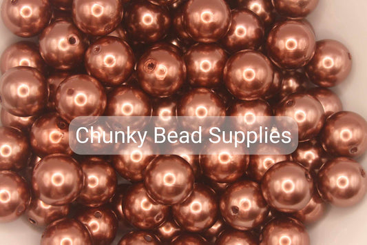 20mm Medium Brown Pearls