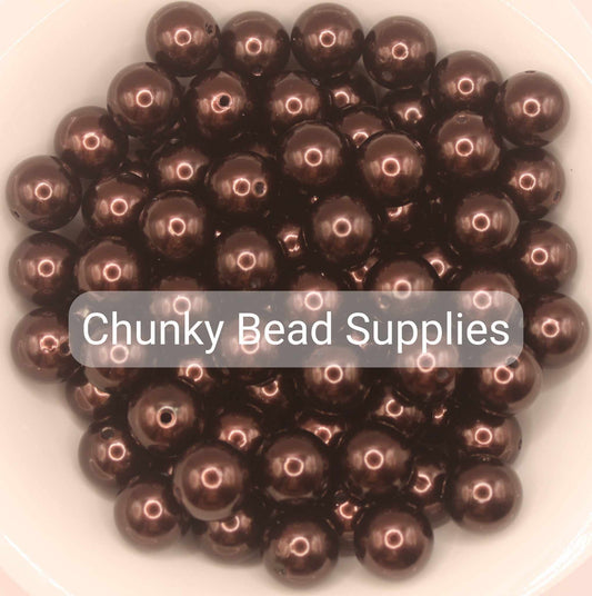 20mm Mocha Brown Pearls