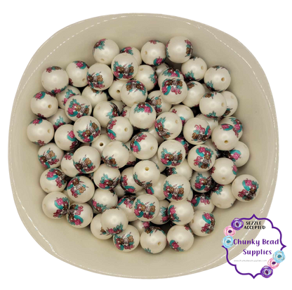 Perles acryliques personnalisées en gros caractères « Nurse Life » de 20 mm
