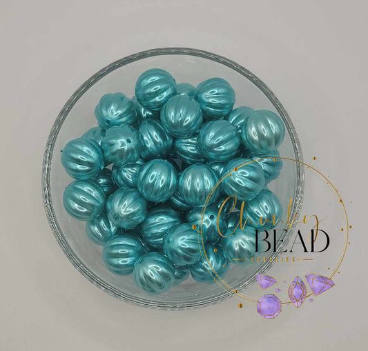 20mm “Turquoise” Pearl Melon Acrylic Beads