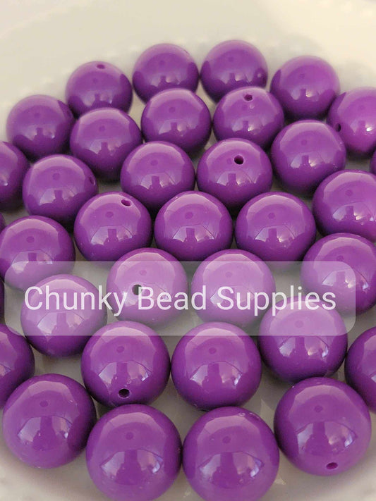 20mm “Kazoo” Solid Bubblegum Acrylic Beads