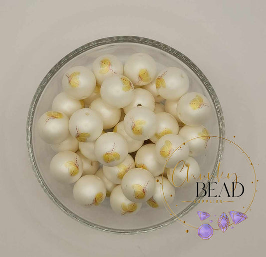 Perles imprimées personnalisées de limonade de 20 mm