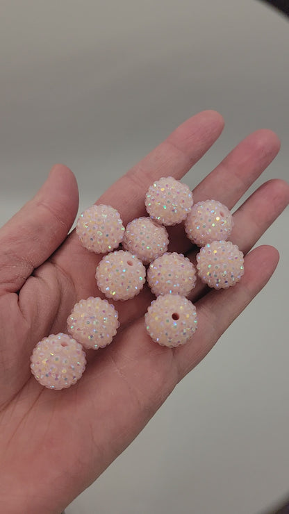 Diamantes de imitación rosa claro de 20 mm