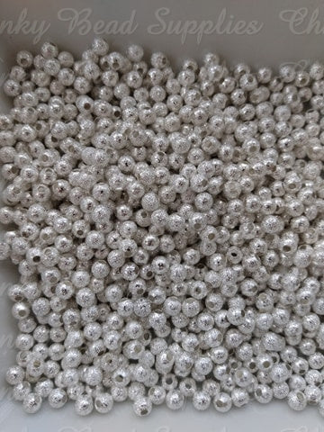 Perles d'espacement en argent de 4 mm