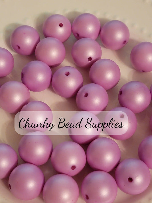 Lilac Purple Matte Pearls