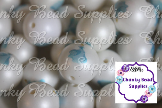 20mm Custom Cinderella Printed Beads