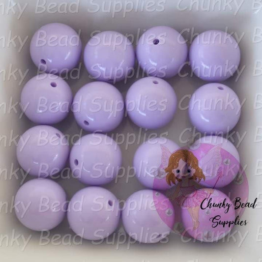 20mm S43 Lavender Purple Solid Beads