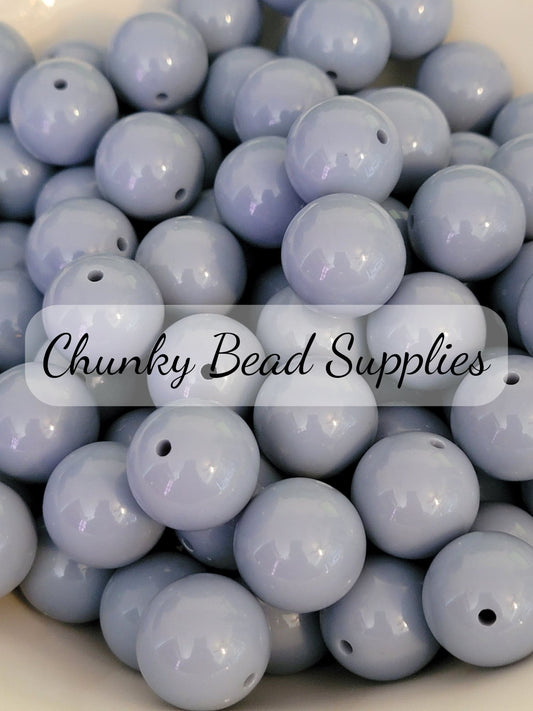 20mm S72 Airforce Blue Solid Beads Set of 10