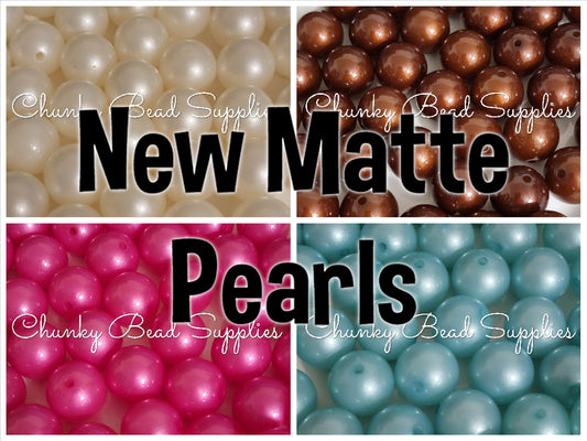 20mm Matte Pearls