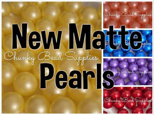 Nouvelles perles mates de 20 mm