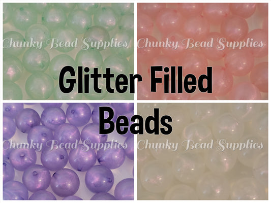 20mm Built in Glitter Beads