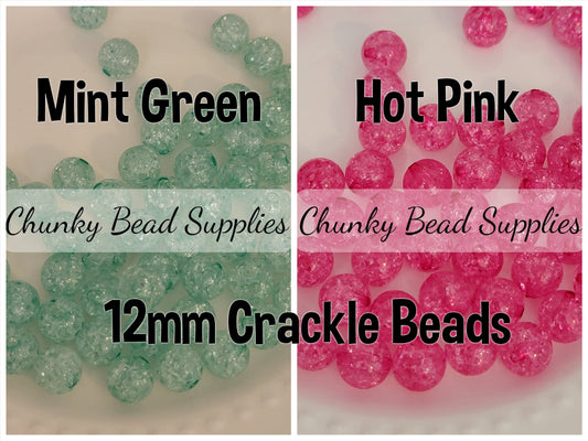 12mm Crackle Beads